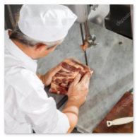 Attrezzature da banco in una macelleria